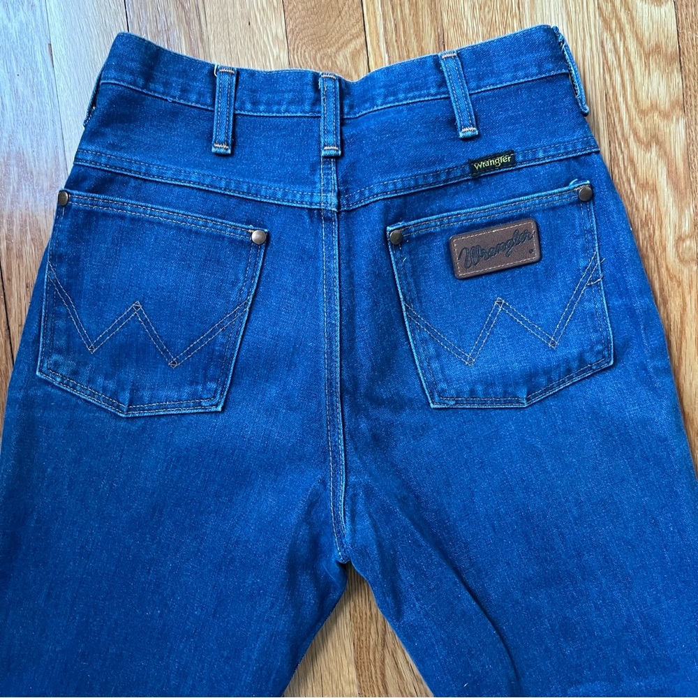 Vintage Wrangler Denim, Deadstock, Dark Wash Indigo, style 82612, 32 Long - Picture 2 of 9